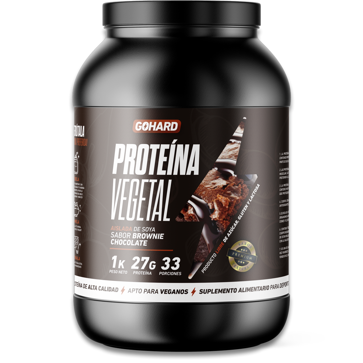 Proteína Vegetal Sabor Brownie Chocolate