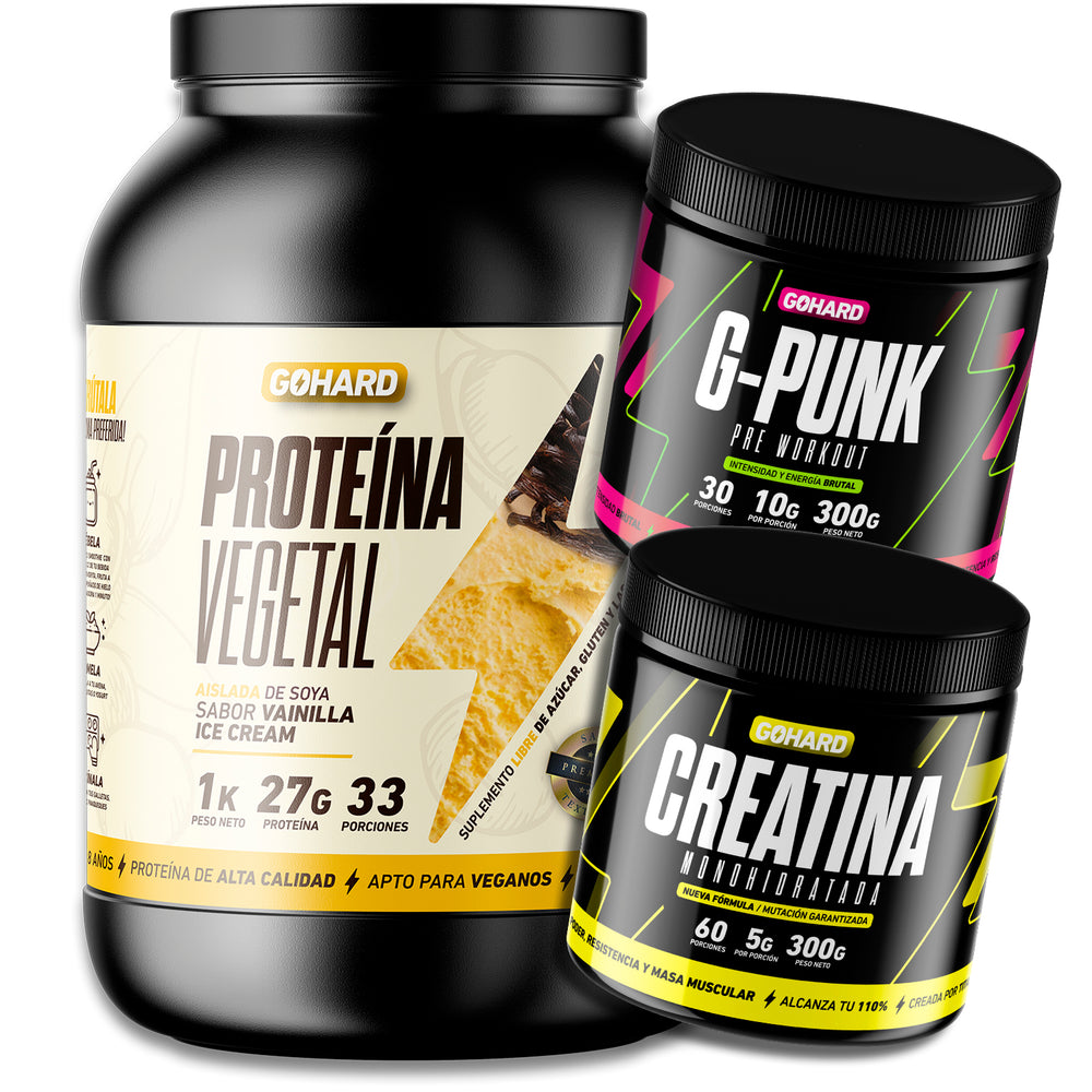 
                  
                    PROTEÍNA + CREATINA + PRE ENTRENAMIENTO G-PUNK® (Elige tu proteína)
                  
                