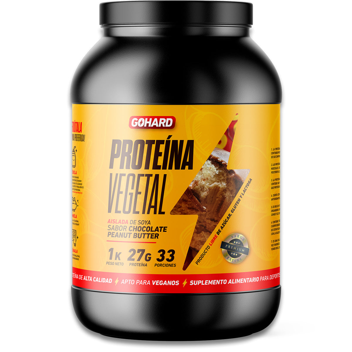 Proteína Vegetal Sabor Chocolate Peanut Butter (Chocolate Mantequilla de Maní)