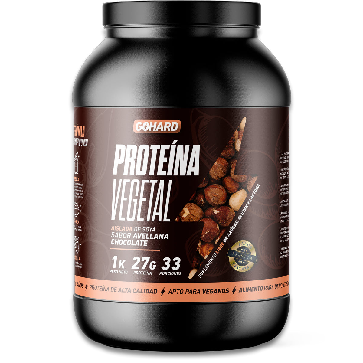 Proteína Vegetal Sabor Avellana Chocolate